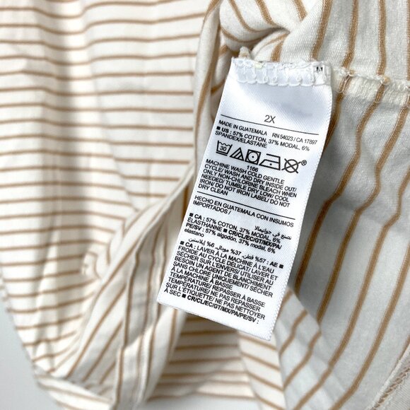 Old Navy Striped Crop Tee - Picture 3 of 8